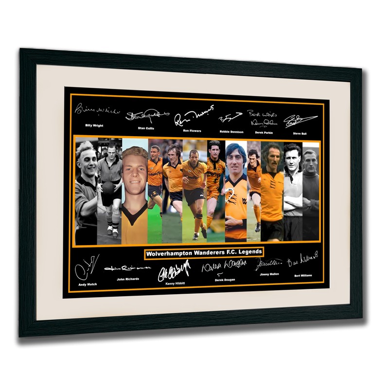 Stunning Quality Wolverhampton Wanderers Legends (Wolves) Signed/Autographed Print. Steve Bull
