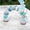 Garden Age Supply Mini Stone and Glass Rock Cairn Arch