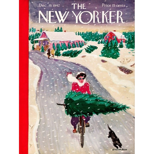 New York Puzzle Company - New Yorker Tree Shopping - 1000 Piece Jigsaw Puzzle