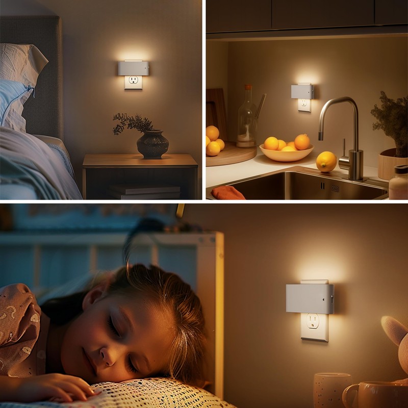 Briignite Night Lights Plug into Wall, LED Night Light with
