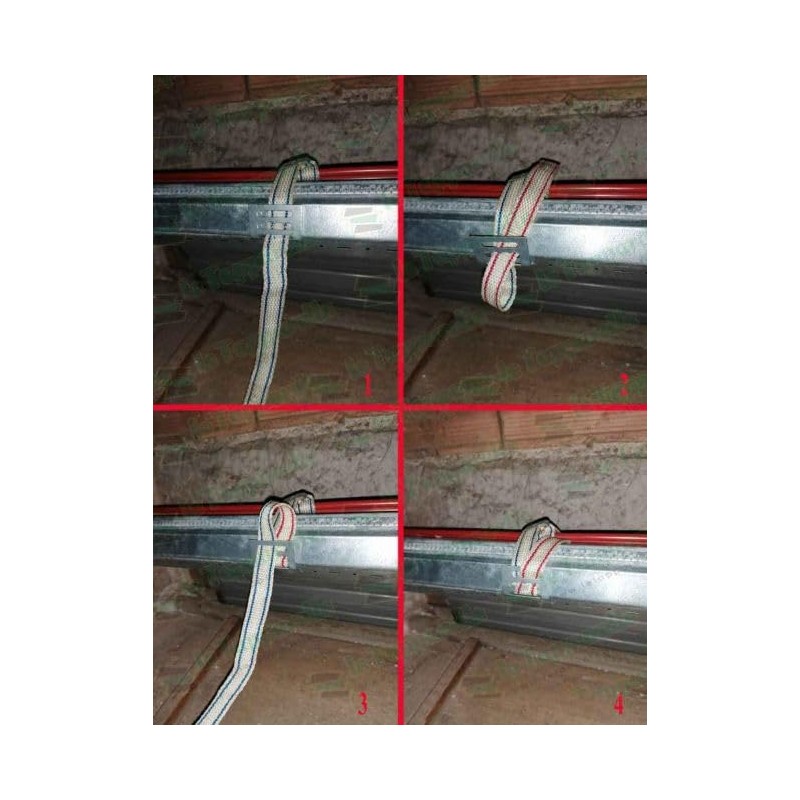plastik2 10 x Silver Iron Roller Shutter Hooks Hanging Rail