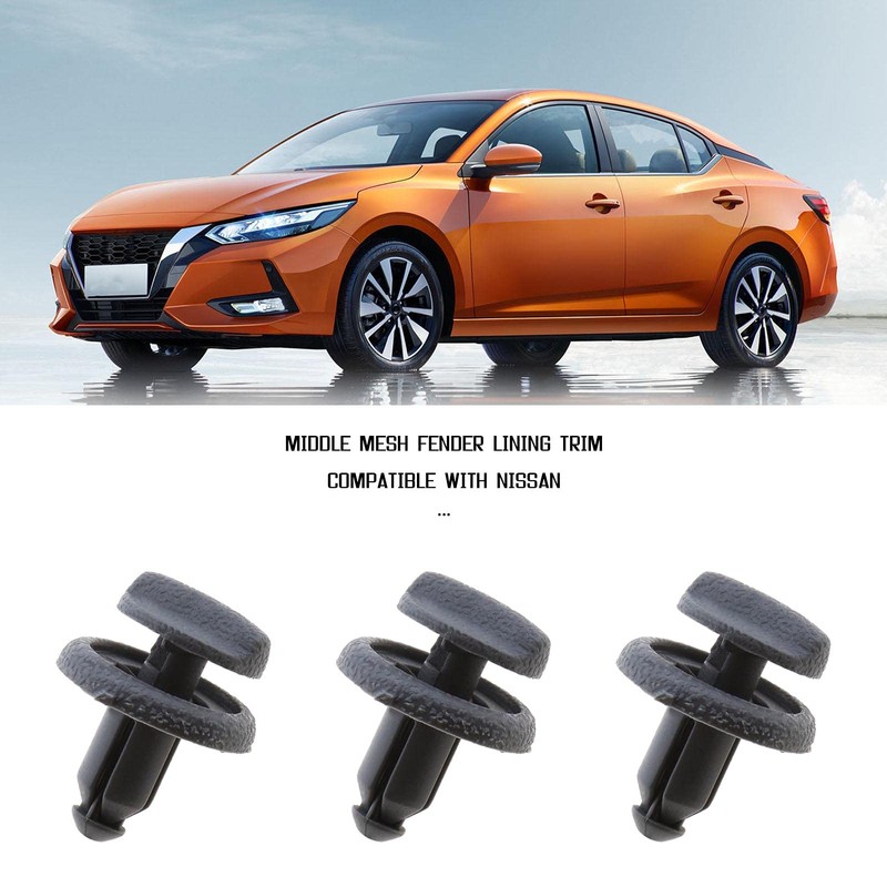 ECSiNG 10pcs Gray Plastic Parcel Shelf Clips Early End Car