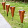 DIBIEECN 4 Pack Hummingbird Solar Pathway Lights Outdoor,Metal Garden Decorations