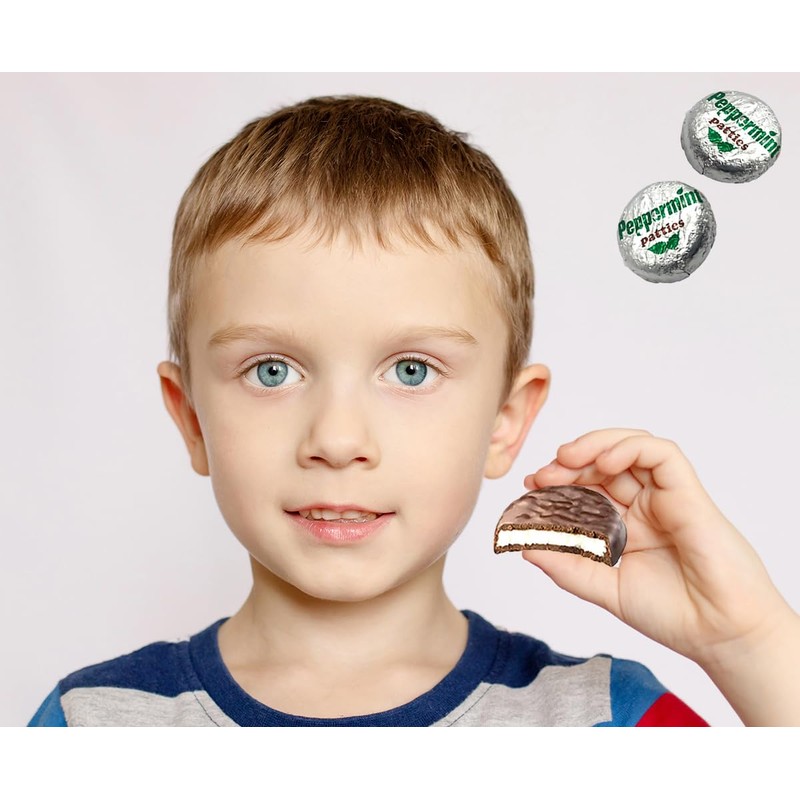 Fruidles Holiday Rich Peppermint Patties Party Bag Fillers, Individually Wrapped