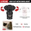 LLNDEI 3/8" Drive Universal Impact Socket Set, 19 Pieces CR-MO