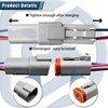 6Pack 4-Pin Waterproof DT Connectors with 16AWG Wires & Heat