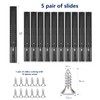 Ravinte 12 Inch Soft Close Drawer Slides 5 Pairs 10