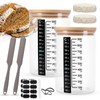 Jasfyee Sourdough Starter Set - 1L Fermentation Jar with Wooden