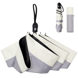 Parasol, Folding Umbrella, Lightweight 7.8 oz (220 g), Diameter 10.2 inches (26 cm), Easy to Carry; One-touch Folding Umbrella, Women’s Folding Umbrella, One-Touch Folding Umbrella, One-Touch Auto