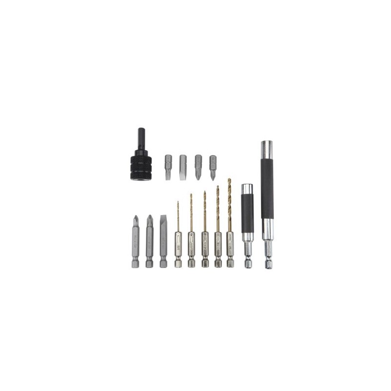 High Speed Steel Quick Change Drill Bit Set 15 Pc