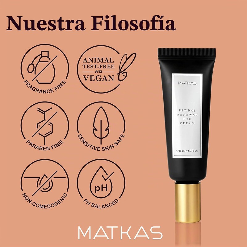 Crema para ojos con retinol MATKAS – elimina ojeras y