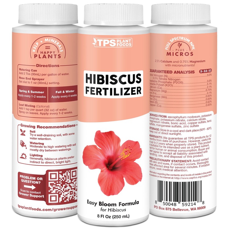 Hibiscus Fertilizer for Tropical and Flowering Plants, Liquid Plant Food