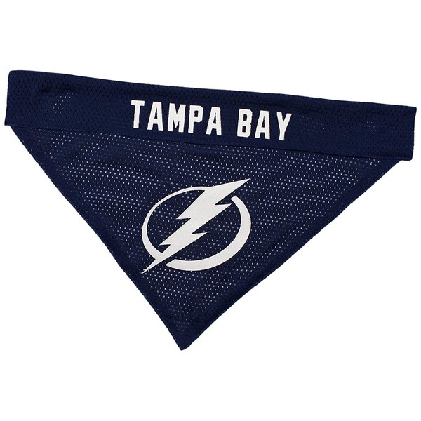 Pets First LTG-3217-L-XL Tampa Bay Lightning Reversible Bandana, Large to