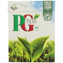 PG Tips, Original Tea Bag, 160 Count Boxes