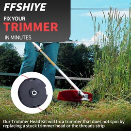 2 Pack SRM-225 Trimmer Head FOR Echo Eater Speed-Feed 400 SRM-230 SRM-210 SRM2100 SRM225 PAS210 PAS225 PAS230 PAS260 Shiandaiwa T195S T220 T222 T230 T231 Fit Most Echo SRM Straight Axle Trimmer