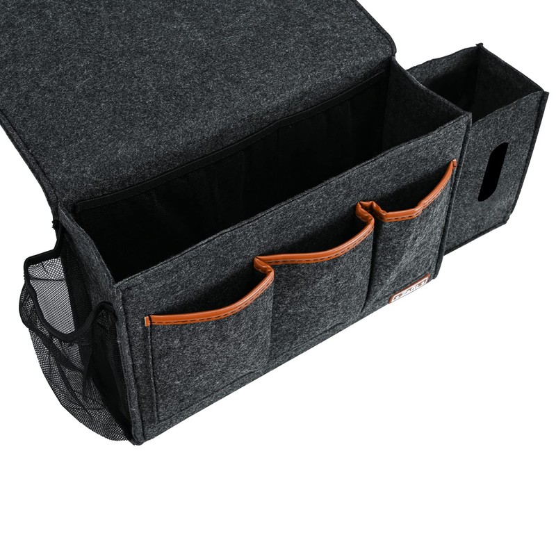 Zafit Bedside Caddy, Large Size Bedside Storage Organizer Bedside Organizer