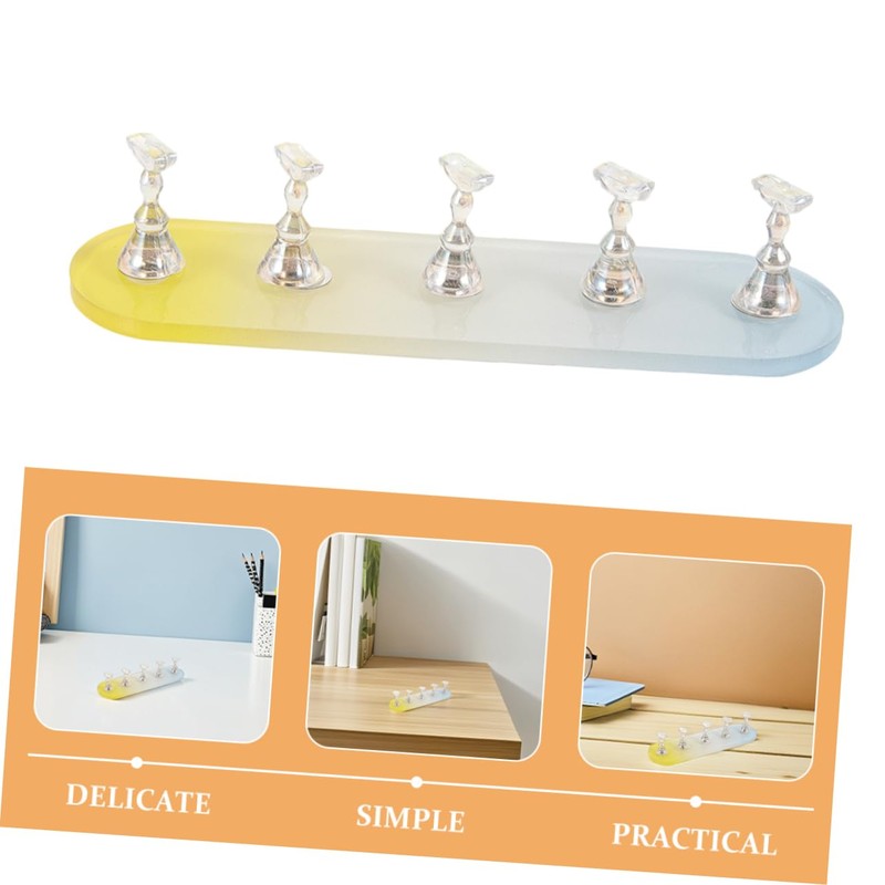 TOVINANNA 2 Sets Magnetic Nail Tip Display Holder Acrylic Nail