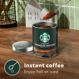 Starbucks Premium Instant Coffee, Medium Roast Coffee, Arabica Beans, Three 3.17 oz Tins