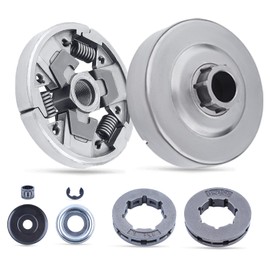 Adefol Clutch Drum Sprocket Kit for Stihl 024AV 026 PRO MS240 MS260 MS260C MS261C Chainsaw with Needle Bearing Washer E-Clip Worm Gear Washer Replacement Parts for 112 1160 2051