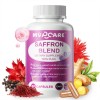 90mg Azafrn Puro Orgnico Saffron Blend 60 Capsulas Saffron Suplemento
