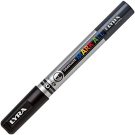 LYRA Graduate Mark All Paint Marker, 0.7mm XS Tip, Black