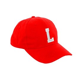 Morefaz New Boy Girl Adjustable Baseball Cap Red Children School Caps Kids Hat Sport Alphabet A-Z (L)