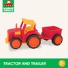 Battat- Wonder Wheels- Red Toy Tractor And Trailer – Farm