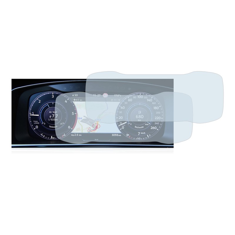brotect 2 x Anti-Glare Screen Protectors Compatible with Volkswagen Golf