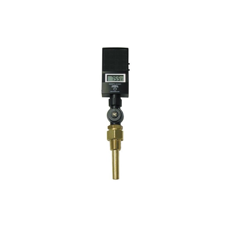 Winters TSD Series Industrial 9IT Digital Thermometer, Solar Powered Display,