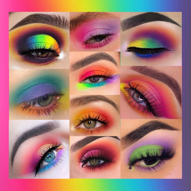 UCANBE EXOTIC FLAVORS Neon Eyeshadow Makeup Palette - 48 Colorful