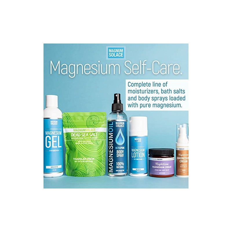 Magnum Solace Manteca Corporal De Magnesio Para Mujeres Y Hombres