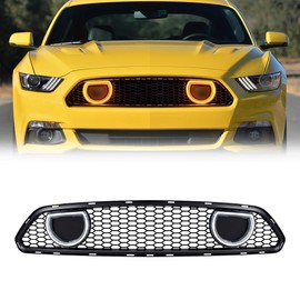 EOMD Mach 1 Front Bumper Grille Compatible with 2015-2017 Mustang W/DRL and Turn Signal Lights, Not fit Shelby/ GT500