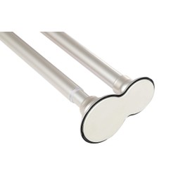 Utopia Alley Rustproof Aluminum Double Tension Straight Shower Curtain Rod 42-72", Oil Rubbed Bronze