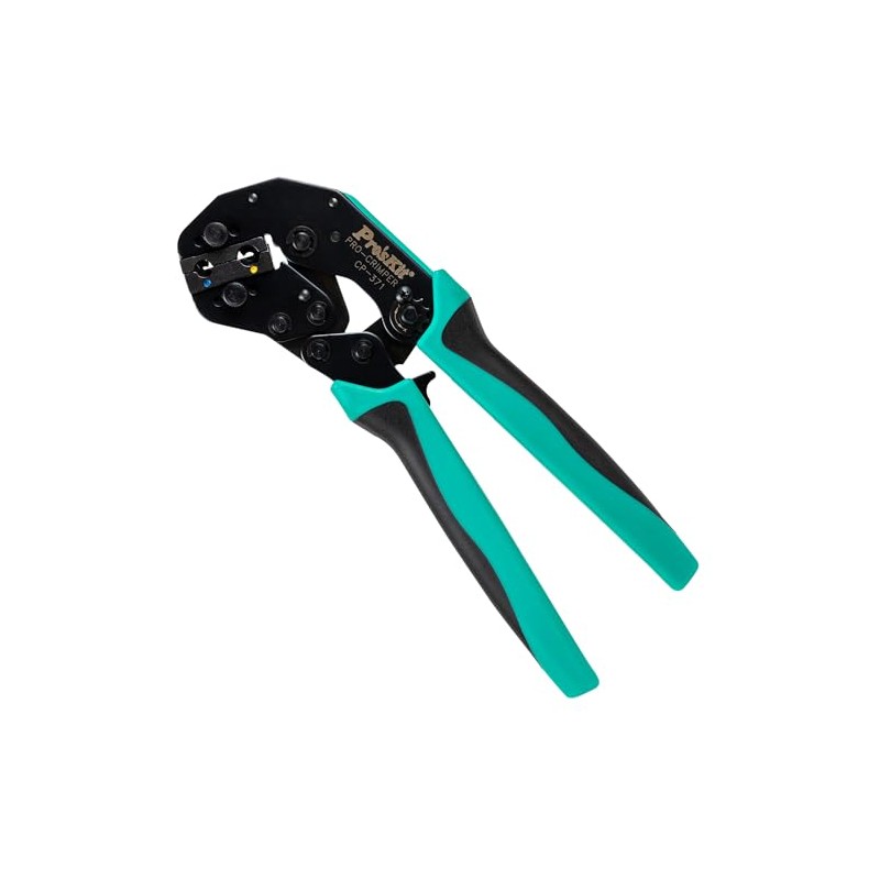 Pro'sKit 902-330 Crimpro Crimper for Insulated Flag Terminals, AWG 12-10
