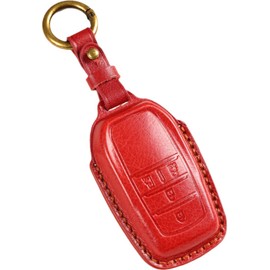 New VOXY 90 Series Key Case Noah 90 Series Key Cover Sienta Key Case 5 Buttons 4 Buttons Toyota Genuine Leather Key Cover 2023 Latest Accessory Parts (3D Luxury (4 Buttons), Red)