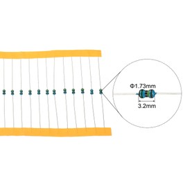 PATIKIL 1280 Pieces Metal Foil Resistance Assortment Kit 1 Ohm - 10 m Ohm 64 Values 1/8 W 5% Tolerance for DIY Projects Experiments