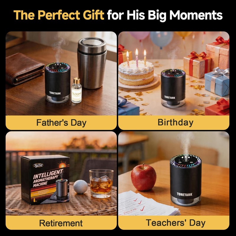 Dad Birthday Gifts for Dads - Auto On/Off Car Diffuser