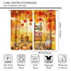 Fall Dwarf Curtains Farmhouse Harvest Pumpkin Curtains Autumn Thanksgiving Home