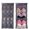 Ymemok Hanging Mesh Pockets Dual-Sided Closet Organizer for Underwear,Bra,Socks,Accessories with