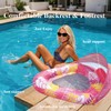 Teardrop Inflatable Pool Floats for Adults with Detachable Canopy,Water Floating