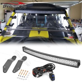 DYSO Roof 42" Curved LED Light Bar Bracket Wire Kit Fits Can-Am Commander 1000R / 800