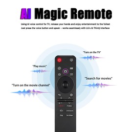 Replacement for LG MR25GA Magic Remote – Universal Voice Remote for LG OLED QNED UHD LED Smart TVs