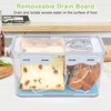 OTraki Bread Storage Container 2 Pcs Bread Boxs for Kitchen