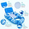 Inflatable Pool Lounger for Adults – Cooling Mesh Floating Chair