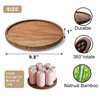 VERTORGAN Lazy Susan Organizer for Kitchen, Acacia Wood Turntable for
