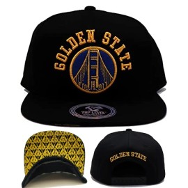 Top Level Golden State New Leader TopLevel Bridge Warriors Black Gold Era Snapback Hat Cap