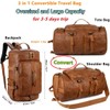Baosha Stylish Vegan Leather Men Weekender Travel Duffel Tote Bag