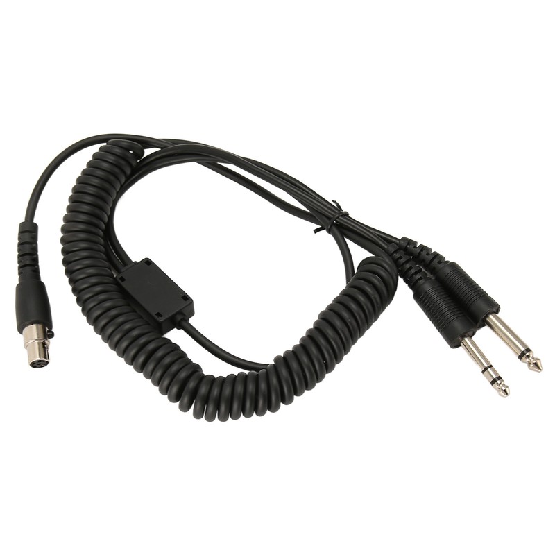 Mini XLR 5 Pin Plug to GA Dual Plugs Headset