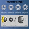 Readair Wheel Adapters-6x5.5 Wheel Spacers,2 Inch 6 Lug Hub Centric