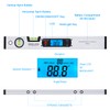 RISEPRO 16-inch Digital Spirit Level and Protractor, Torpedo Level, Inclinometer